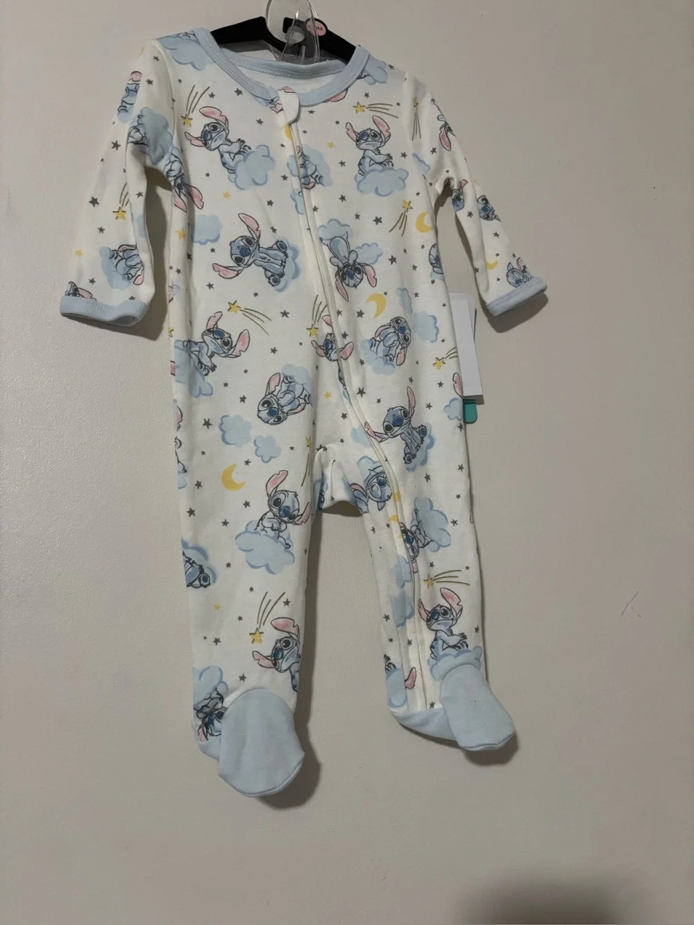 Disney Baby Stitch Pajamas Size 0-3M